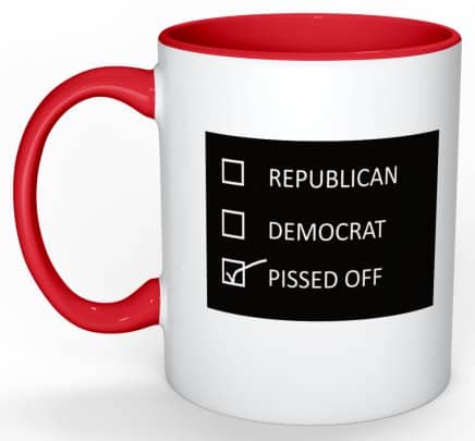 POd Coffee Mug front red
